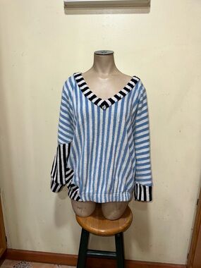 Woman’s Free People beach stripe top